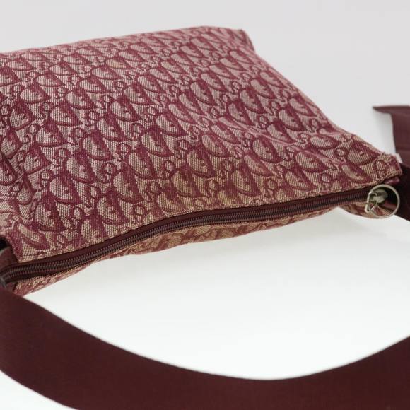 Christian Dior Trotter Canvas Shoulder Bag Red Auth rd4635 - Picture 4 of 16